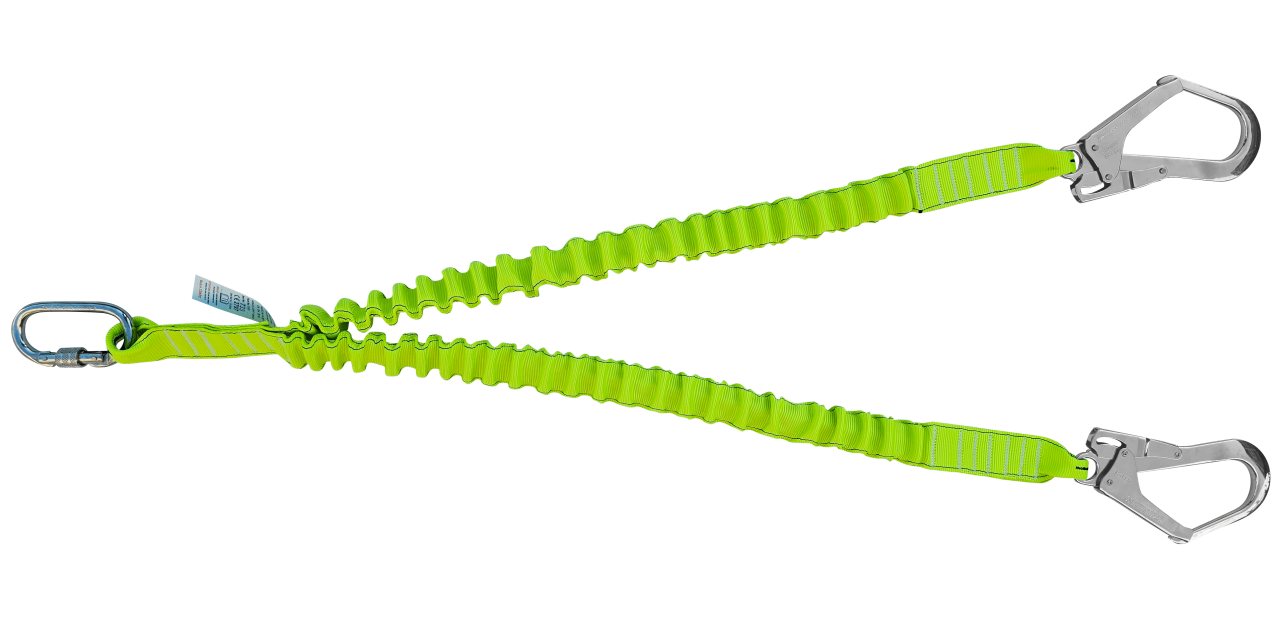 Kİ371 Çift Kollu Elastik Lanyard Büyük Kancalı