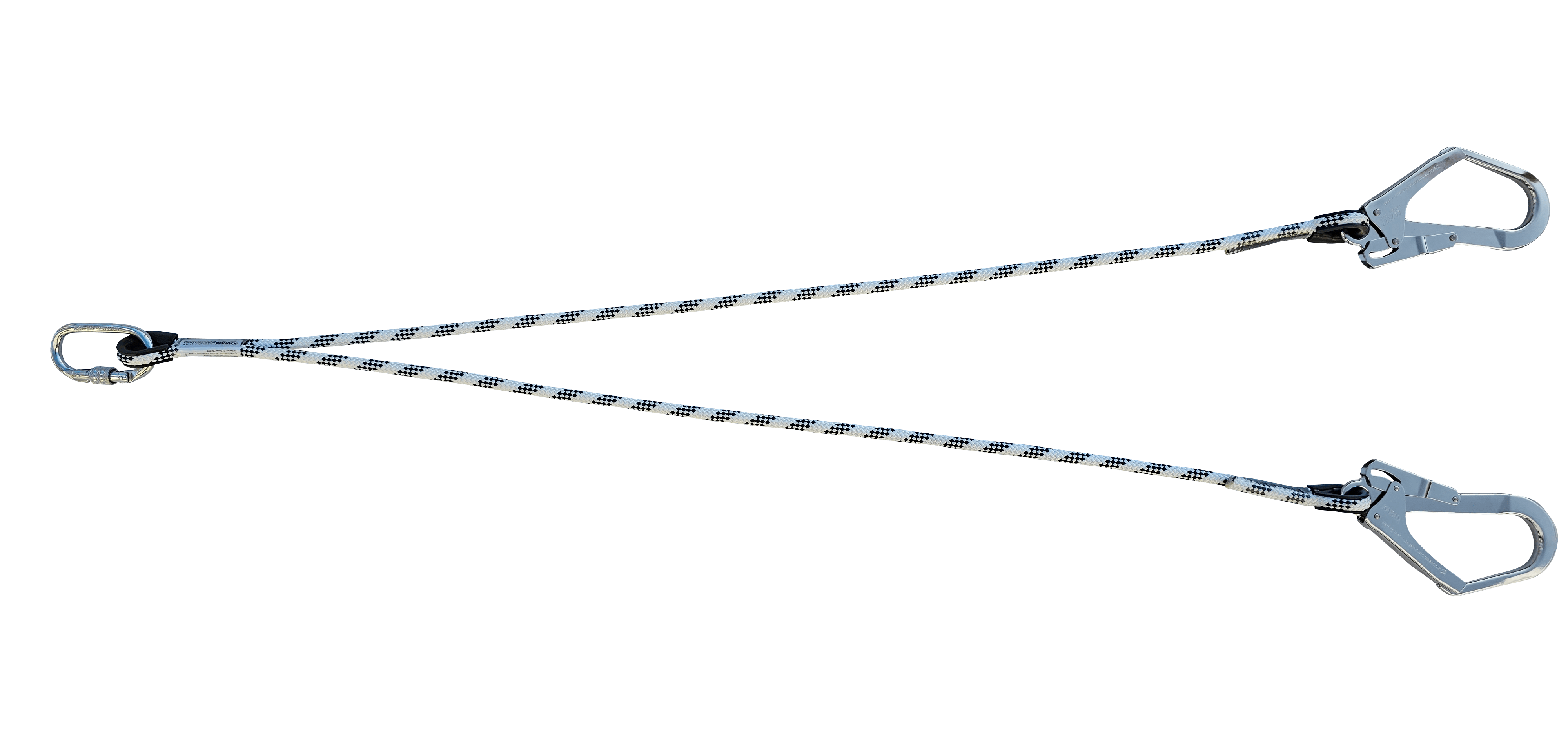 Kİ231 Çift Kollu Statik Halatlı Lanyard Büyük Kancalı